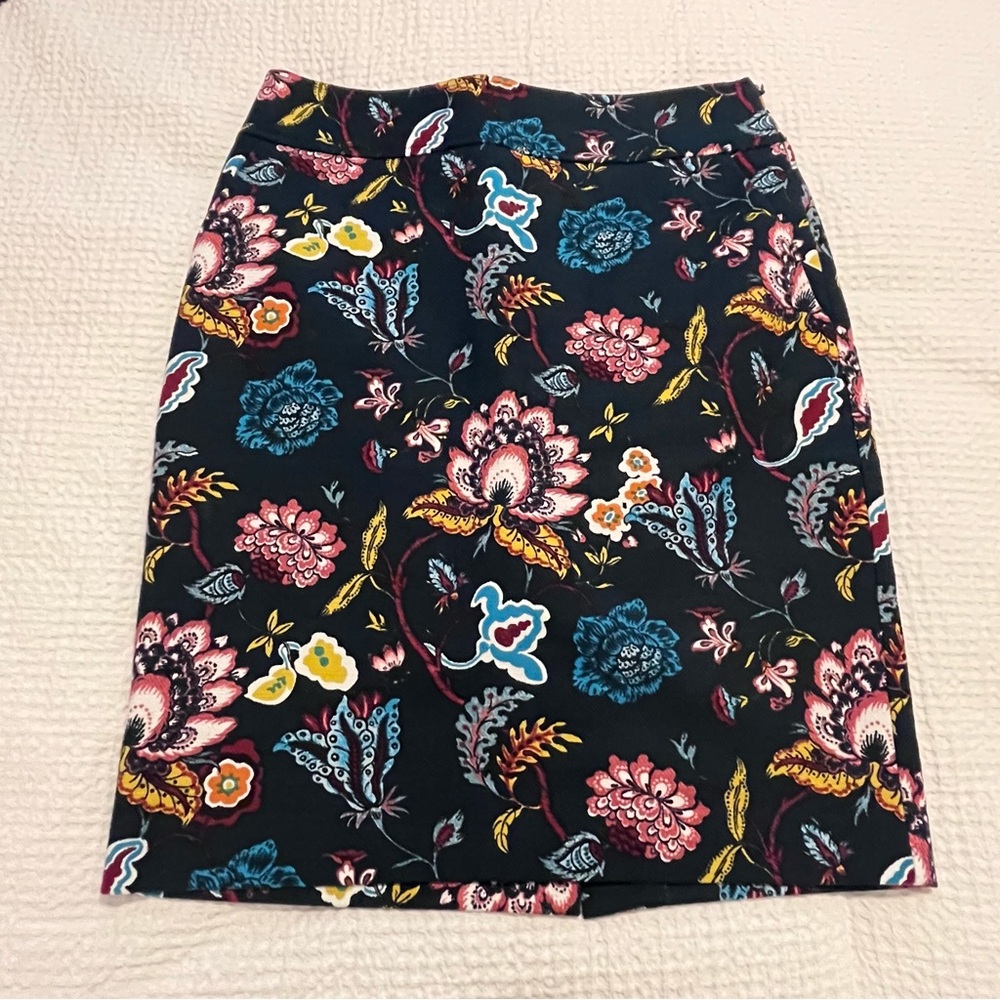 Loft Floral Pencil Skirt